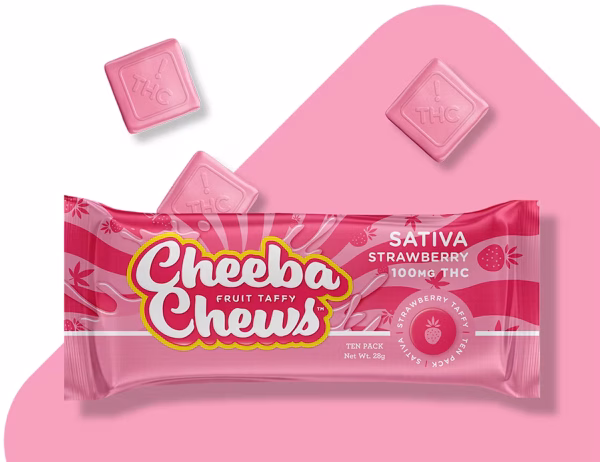 Cheeba Chews Strawberry Hybrid 100mg